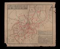 M 1947年上海市邮政管理局制第二版《上海市邮件投递分区简图》一幅